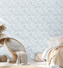 26870 Bento Chalky Blue Azulejo Wallpaper By Hohenberger
