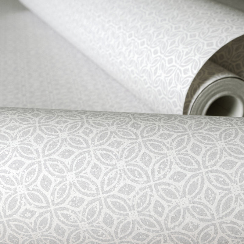 26882 Sintra Fossil Grey Azulejo Wallpaper By Hohenberger