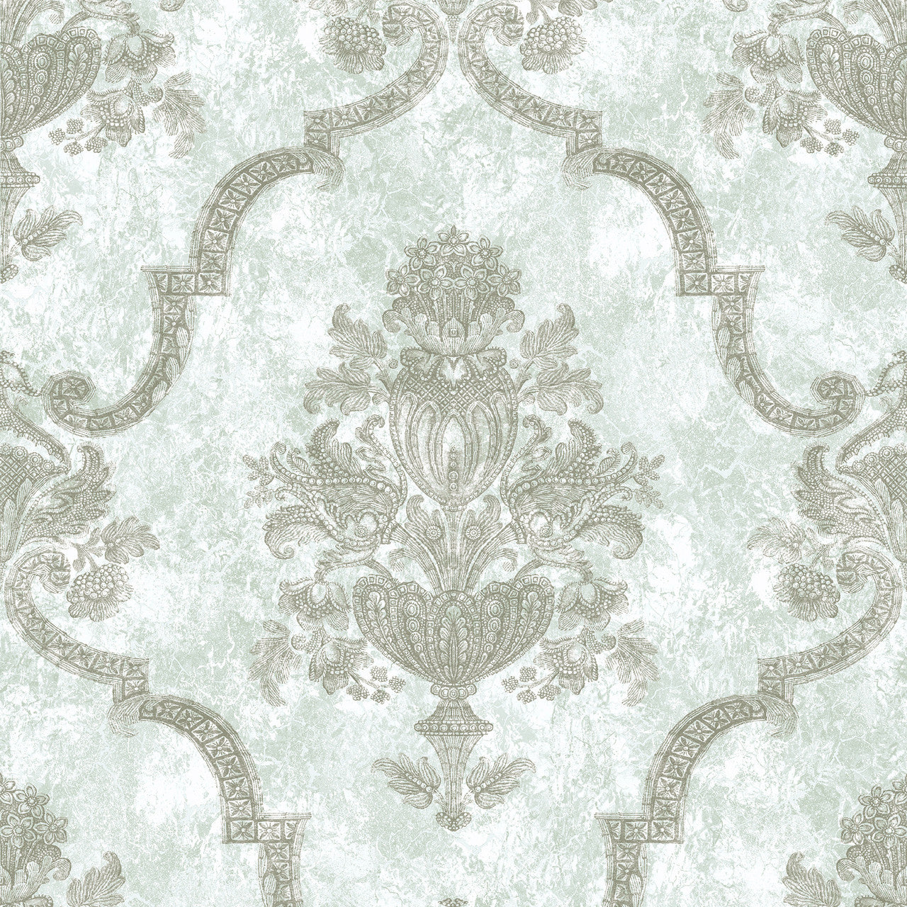 26883 Porto Frost Mint Azulejo Wallpaper By Hohenberger