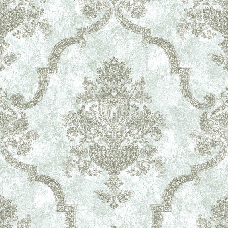 26883 Porto Frost Mint Azulejo Wallpaper By Hohenberger