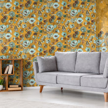 26905 Paeonia Teal Gold Julie Feels Home Wallpaper By Hohenberger