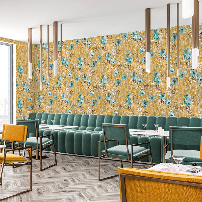 26914 Petunia Petrol Honey Julie Feels Home Wallpaper By Hohenberger