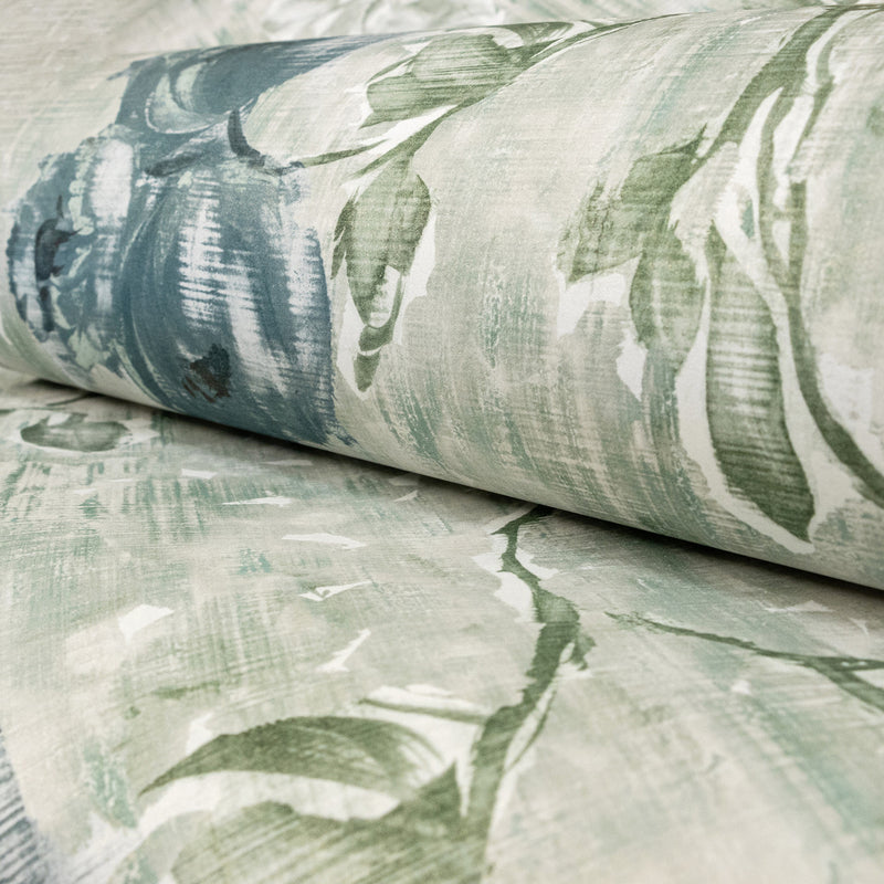 26917 Petunia Steel Blue Sage Julie Feels Home Wallpaper By Hohenberger