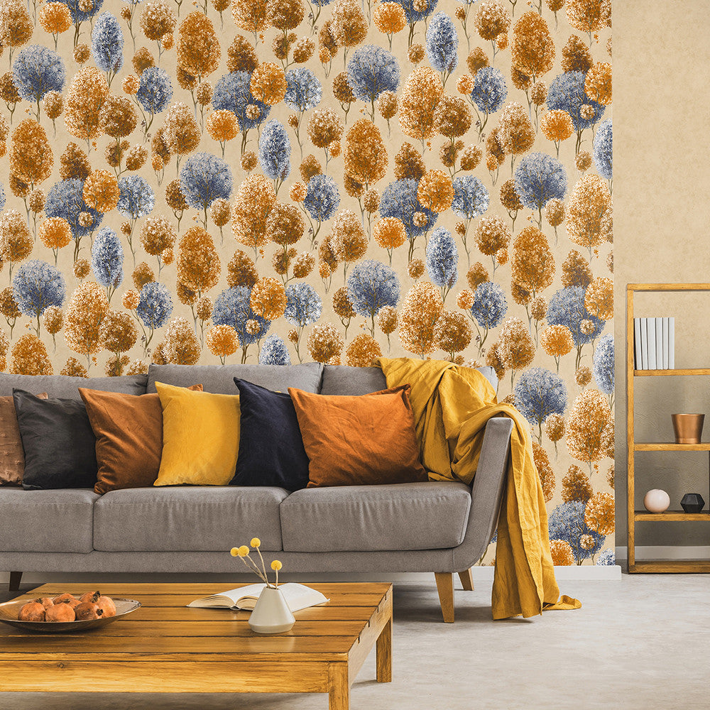 26925 Rust Peach Tilia Julie Feels Home Wallpaper By Hohenberger Galerie
