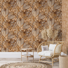 26936 Monstera Bronze Peach Julie Feels Home Wallpaper By Hohenberger