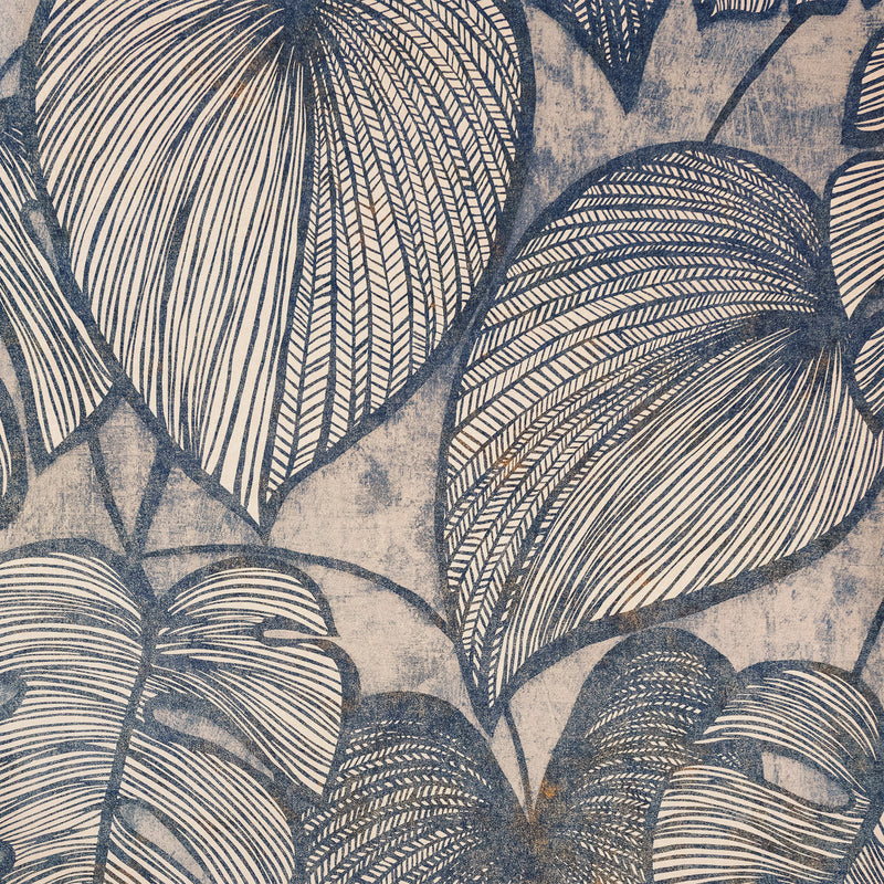 26942 Monstera Navy Ash Julie Feels Home Wallpaper By Hohenberger