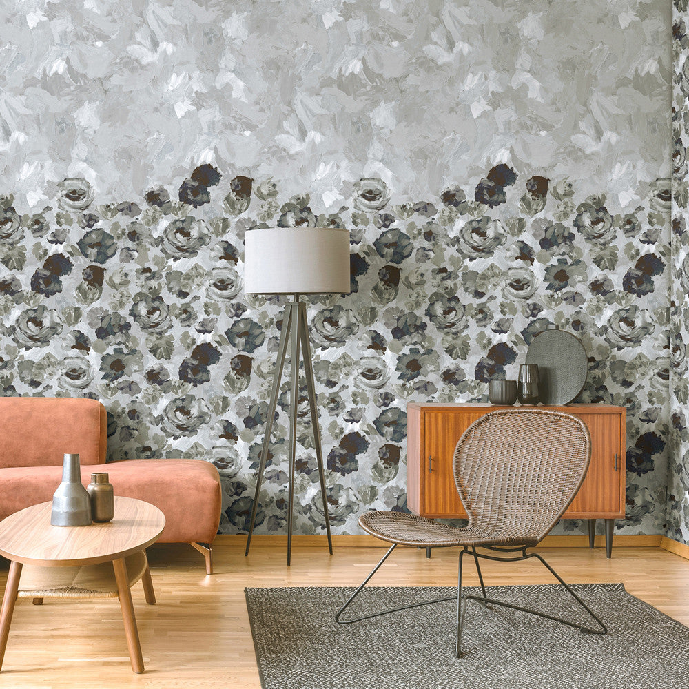 26959 Paeonia Twin Wall Navy Ash Julie Feels Home Wall Mural By Hohenberger