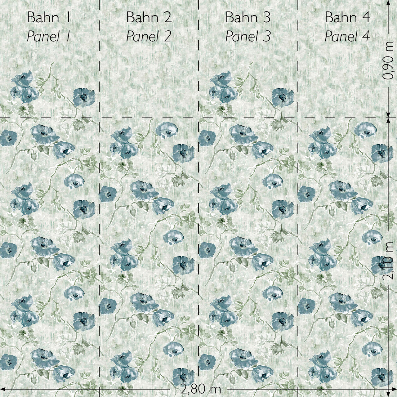 26965 Steel Blue Sage Petunia Twinwall Julie Feels Home Wallpaper By Hohenberger Galerie