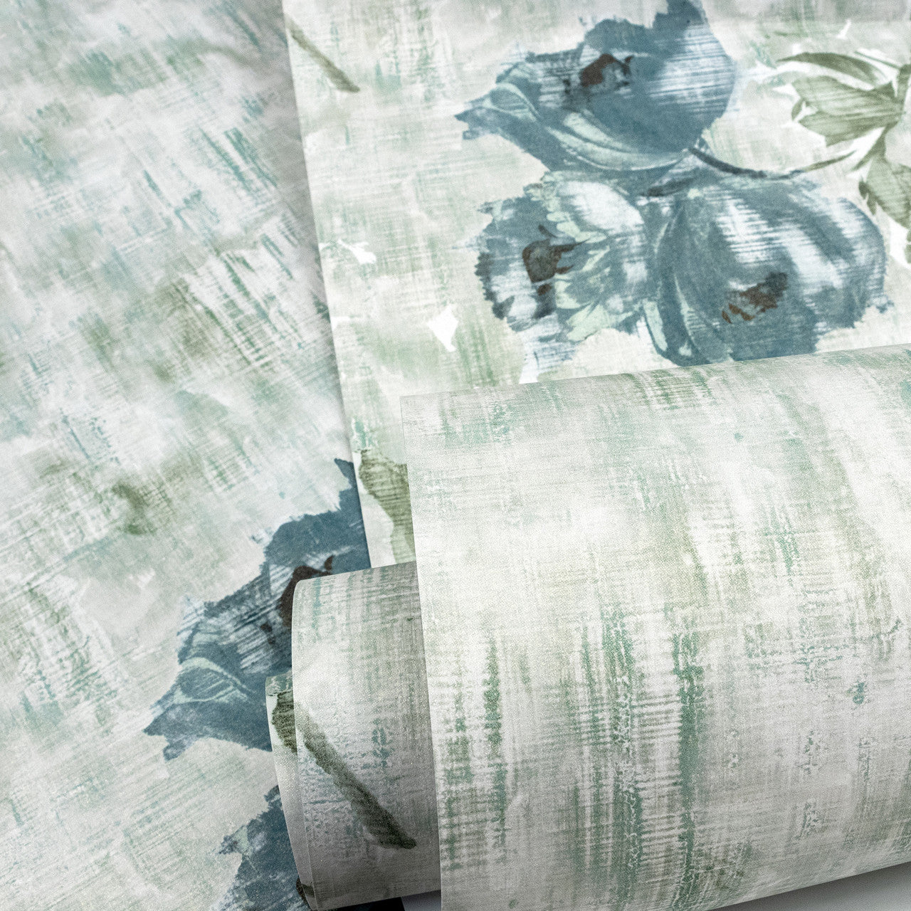 26965 Steel Blue Sage Petunia Twinwall Julie Feels Home Wallpaper By Hohenberger Galerie