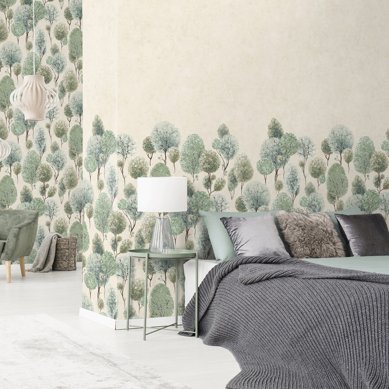 26968 Tilia Twin Wall Sage Greyish Julie Feels Home Wall Mural By Hohenberger