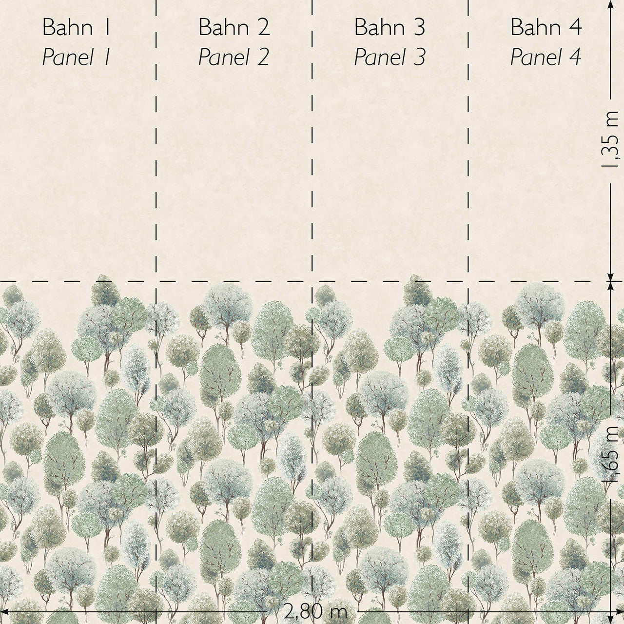 26968 Tilia Twin Wall Sage Greyish Julie Feels Home Wall Mural By Hohenberger