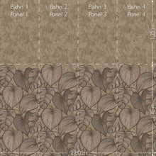 26975 Monstera Twin Wall Black Walnut Julie Feels Home Wallpaper By Hohenberger
