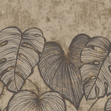 26975 Monstera Twin Wall Black Walnut Julie Feels Home Wallpaper By Hohenberger