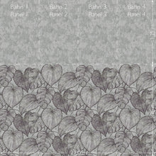 26977 Monstera Twin Wall Black Mid Lead Julie Feels Home Wall Mural By Hohenberger