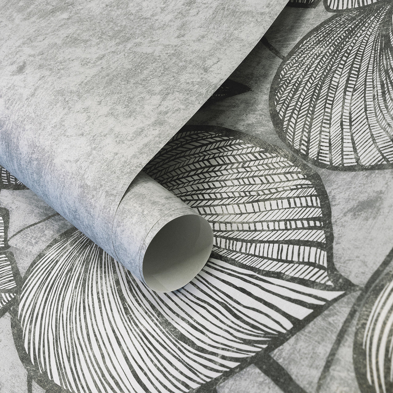 26977 Monstera Twin Wall Black Mid Lead Julie Feels Home Wall Mural By Hohenberger