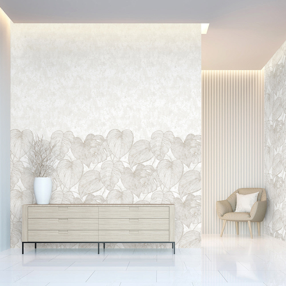 26979 Monstera Twin Wall Mirror White Julie Feels Home Wall Mural By Hohenberger