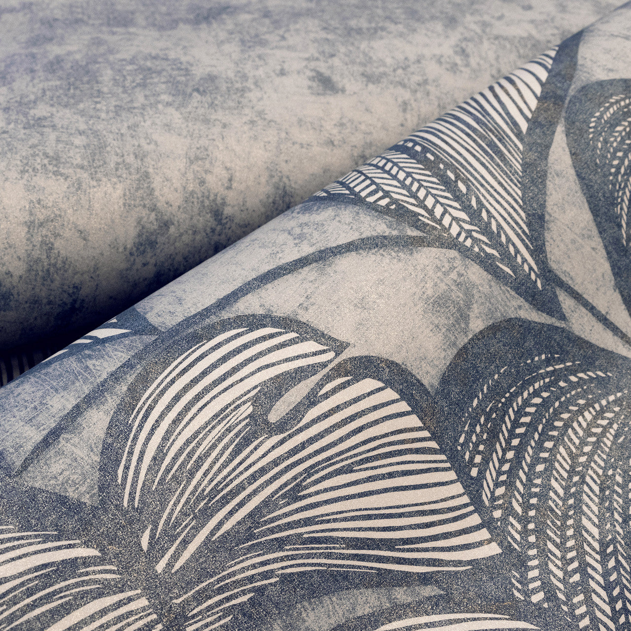 26980 Monstera Twin Wall Navy Ash Julie Feels Home Wall Mural By Hohenberger
