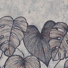 Monstera Twin Wall Navy Ash Julie Feels Home Wall Mural By Hohenberger