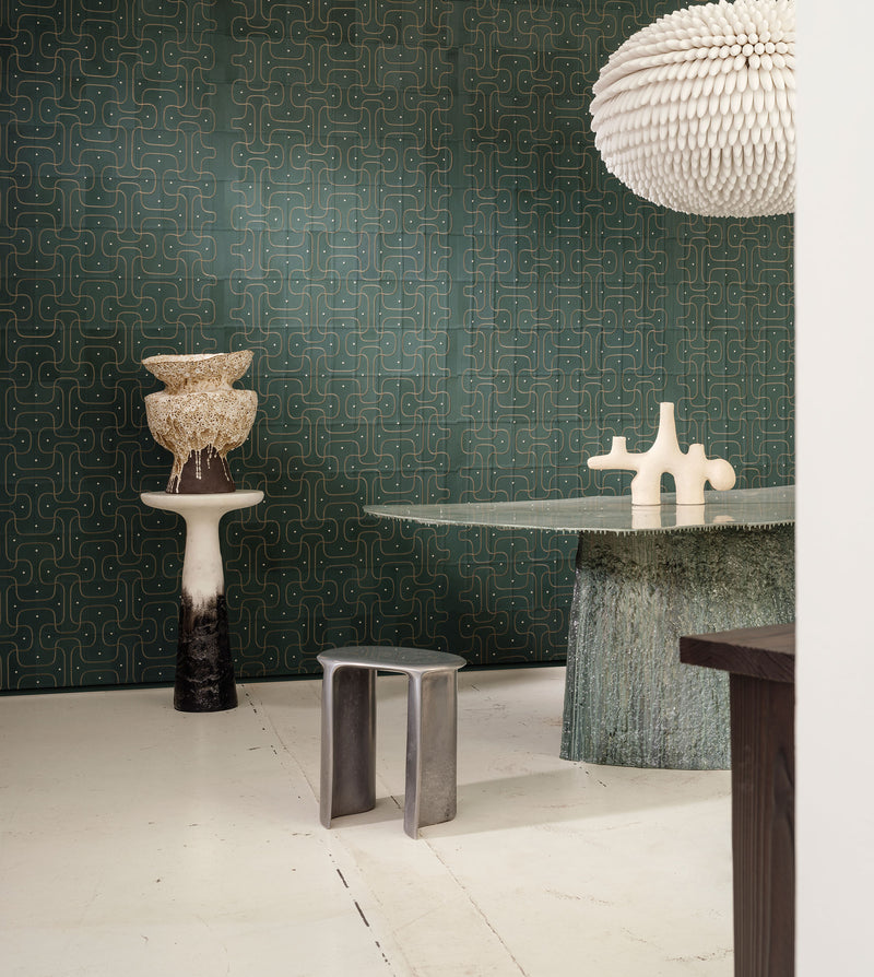 27440 Jaseran Petrol Corium Wallpaper by Arte