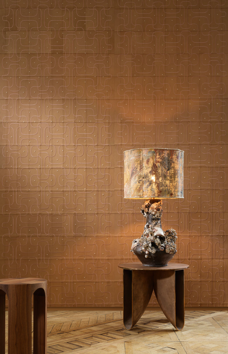 27441 Jaseran Dark Amber Corium Wallpaper by Arte