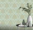 274973 Highgrove Damask Wallpaper By Rasch