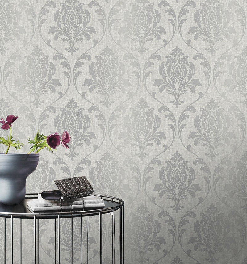 274980 Highgrove Damask Wallpaper By Rasch