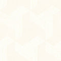 Geometric White Synergy Wallpaper by Galerie