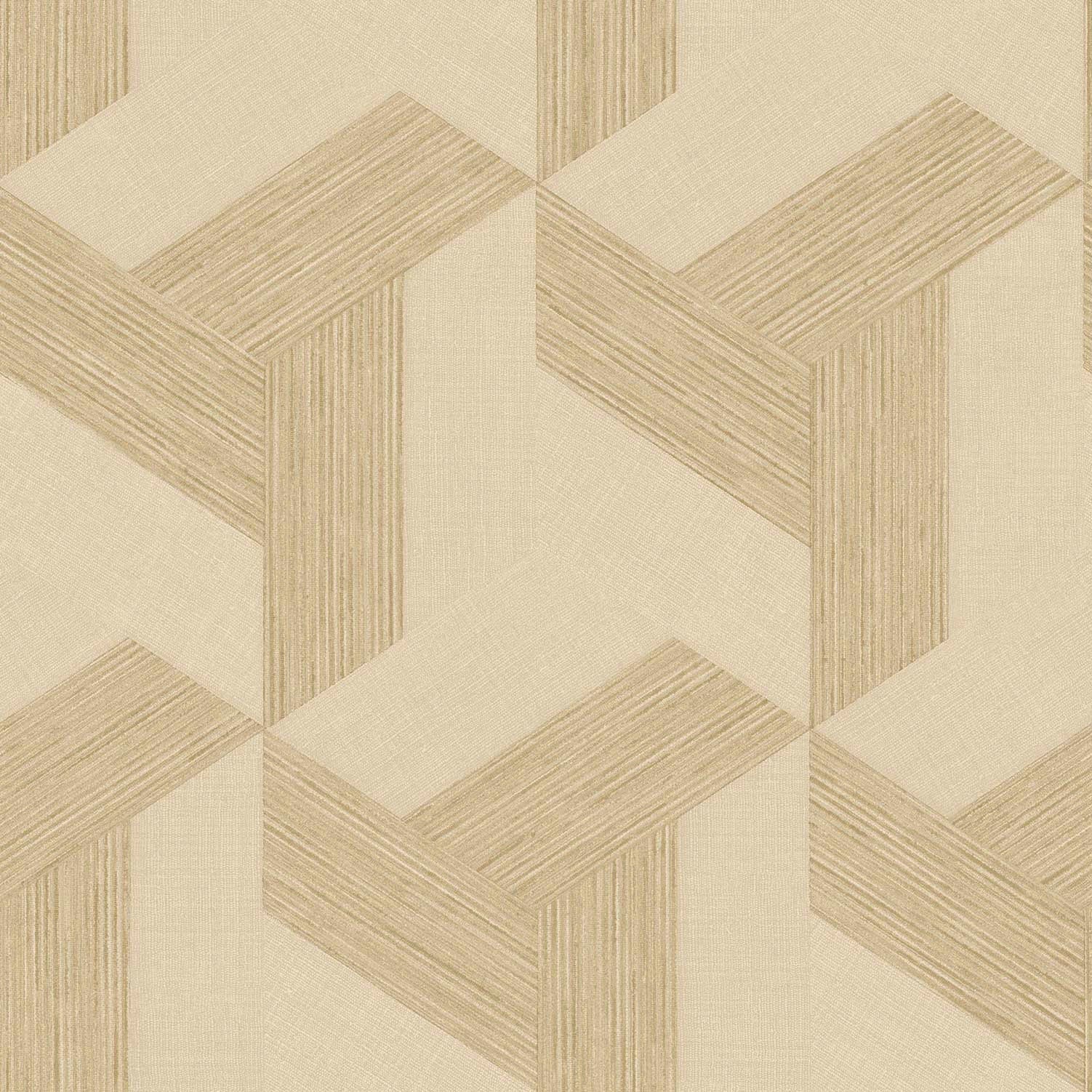 27502 Geometric Beige Wallpaper by Galerie