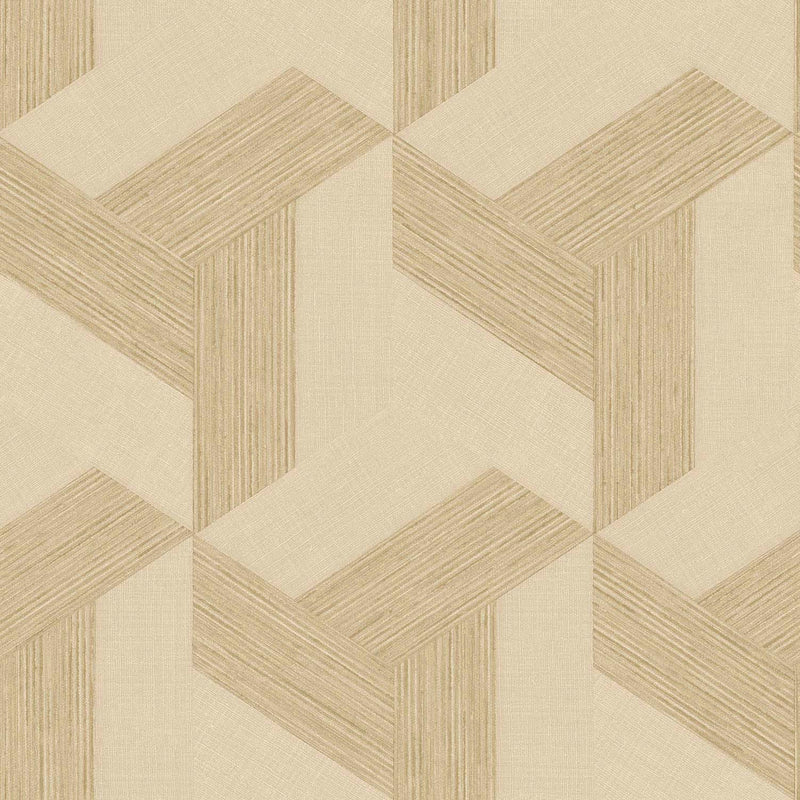 27502 Geometric Beige Wallpaper by Galerie