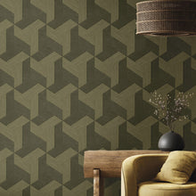 27510 Geometric Bronze Brown Wallpaper by Galerie