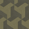 Geometric Bronze Brown Synergy Wallpaper by Galerie