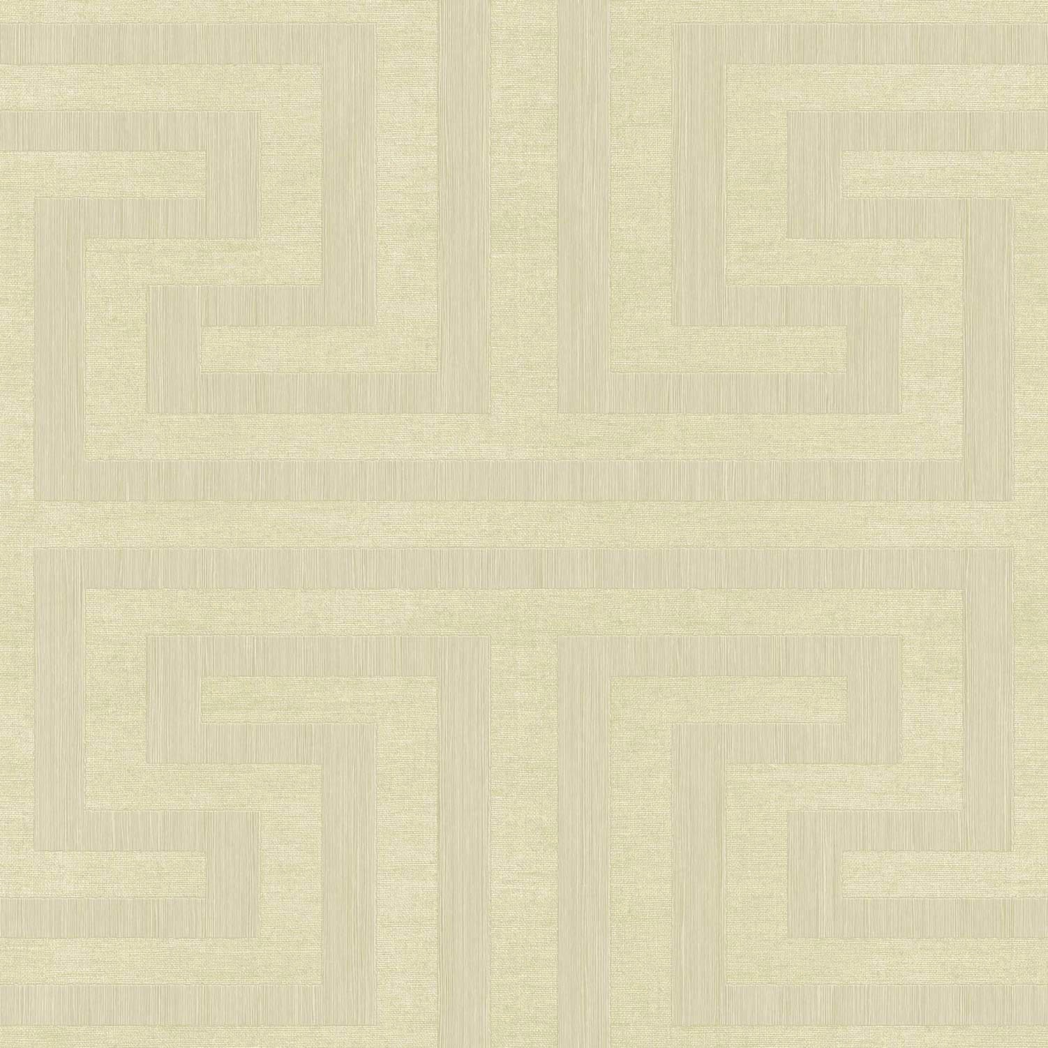 27511 Geometric Maze Beige Wallpaper by Galerie
