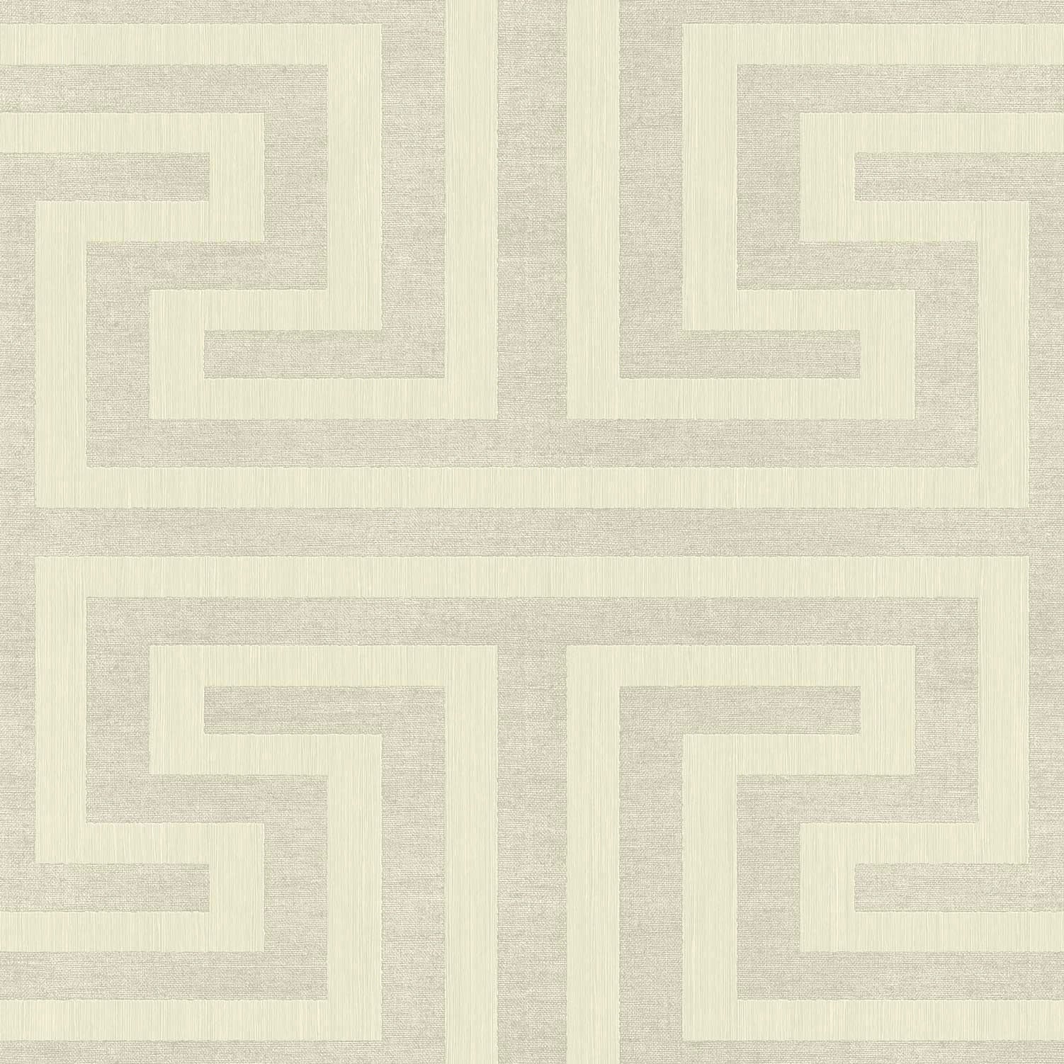 27516 Geometric Maze Silver Grey Wallpaper by Galerie