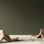 27520 Geometric Maze Silver Grey Wallpaper by Galerie