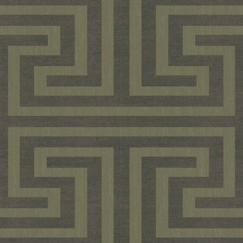 27519 Geometric Maze Silver Grey Wallpaper by Galerie