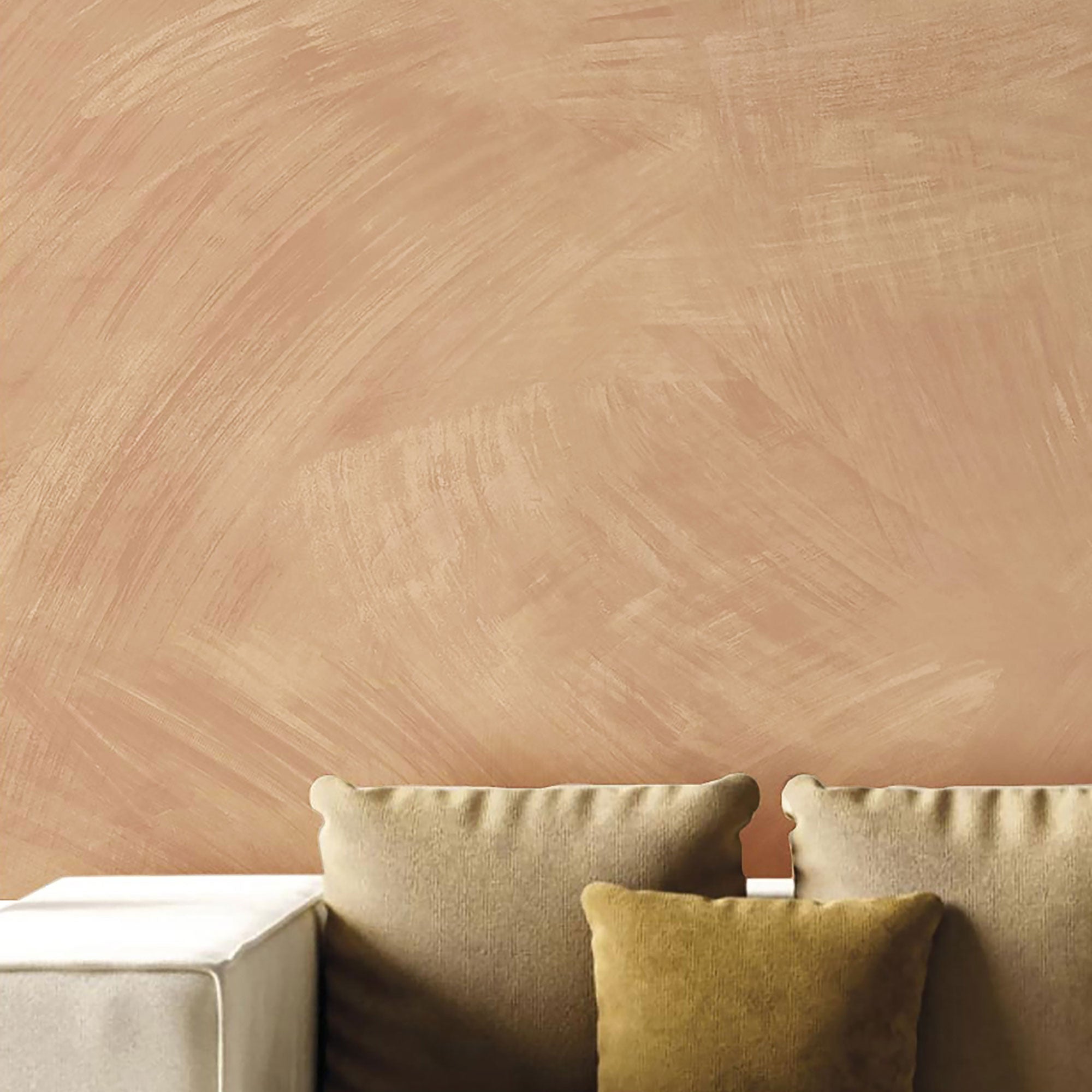 27554 Stucco Struttura Orange Italian Textures 4 Wallpaper by Galerie