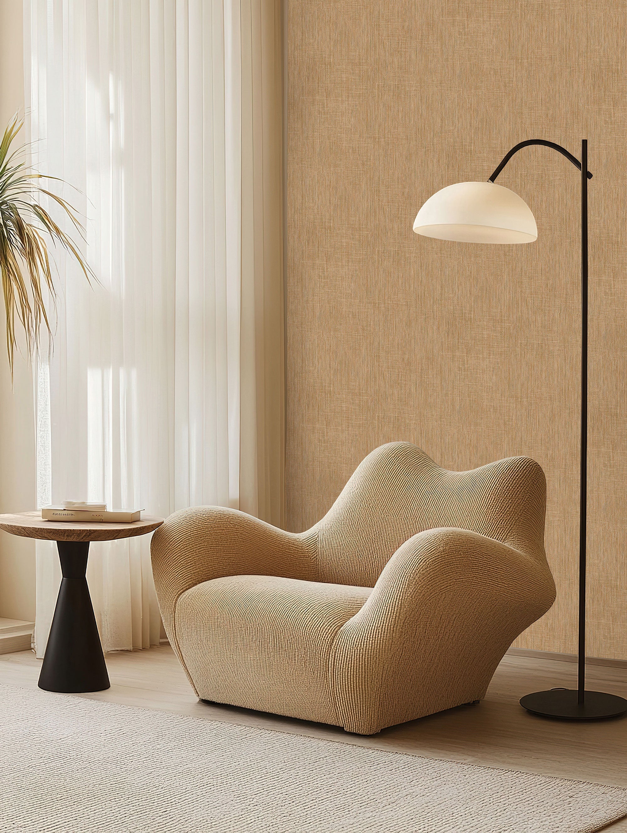 27613 Rio Gold Cerra Wallpaper by Galerie - Room
