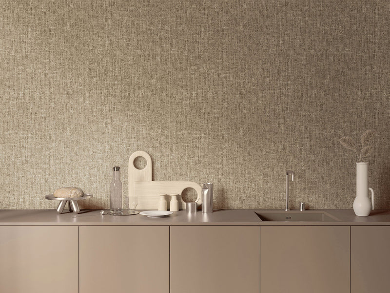 27617 Ciel Dark Linen Cerra Wallpaper by Galerie - Room