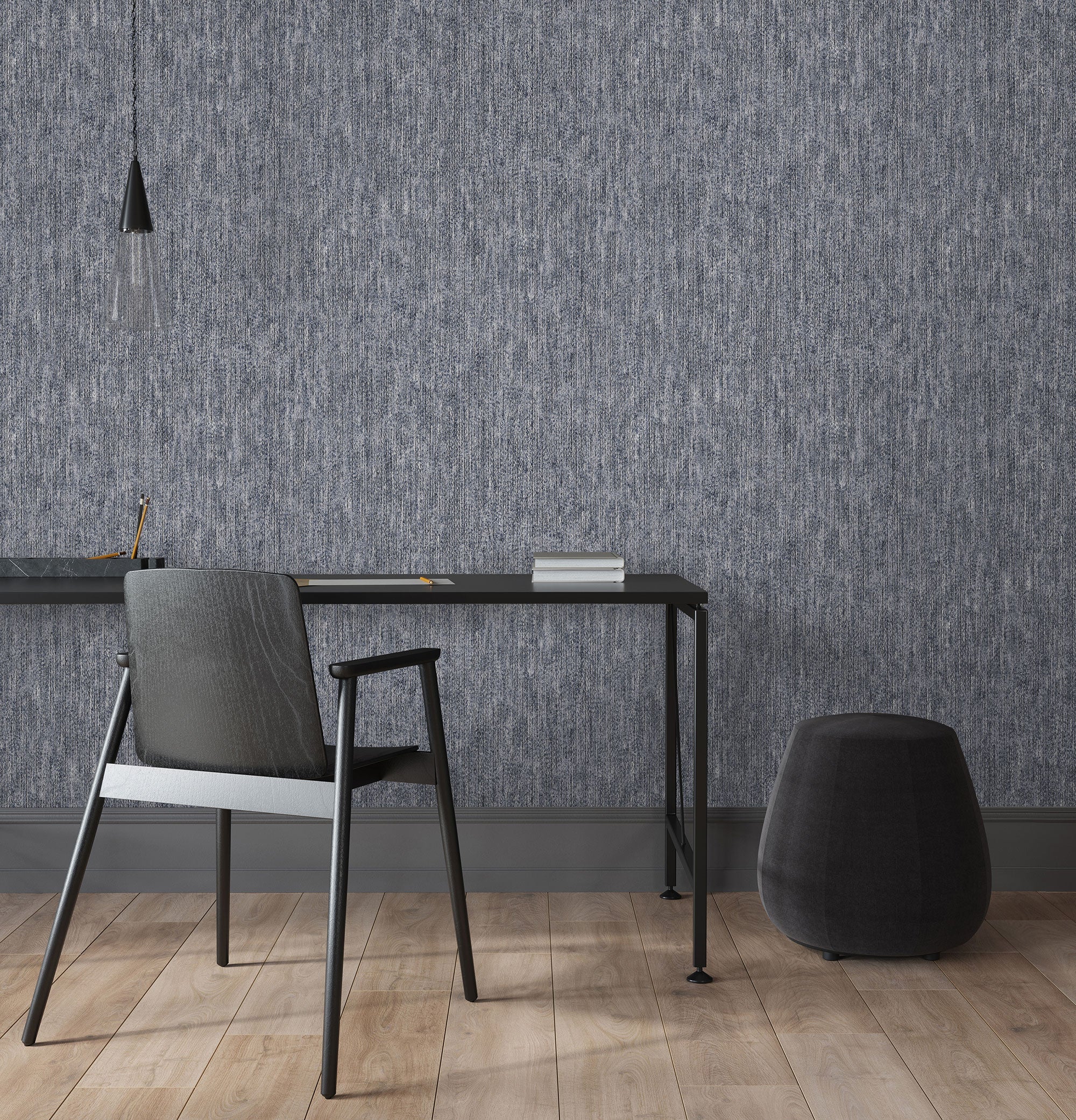27628 Cleo Blue  Cerra Wallpaper by Galerie - Room