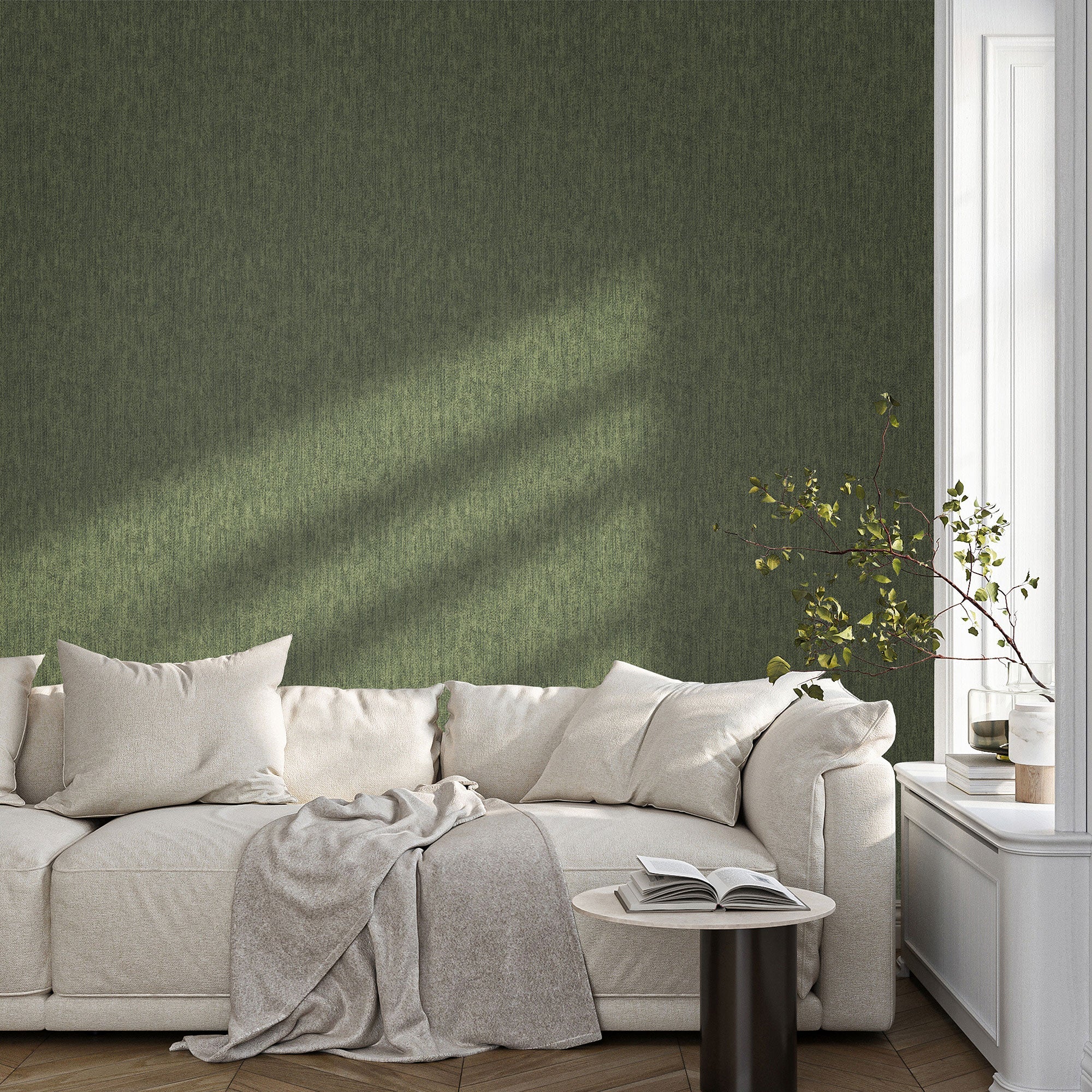 27630 Cleo Green Cerra Wallpaper by Galerie - Room