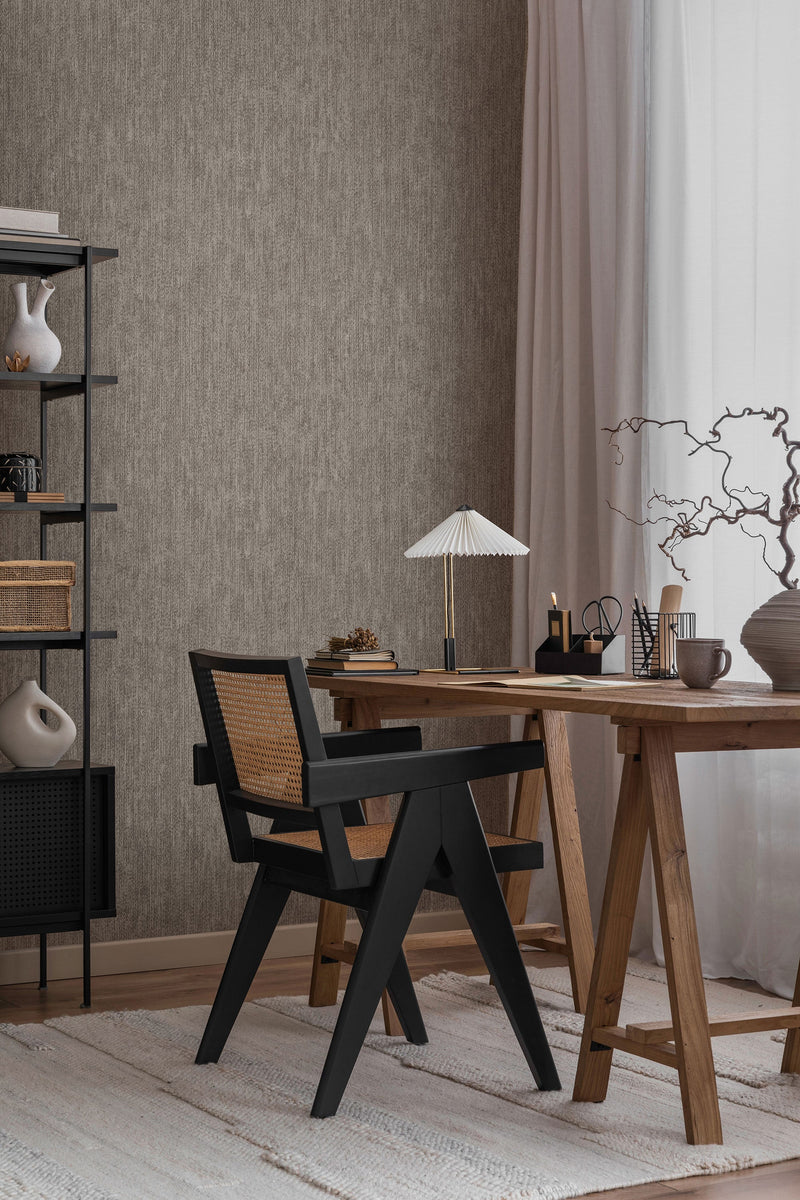 27633 Cleo Dark Linen Cerra Wallpaper by Galerie - Room