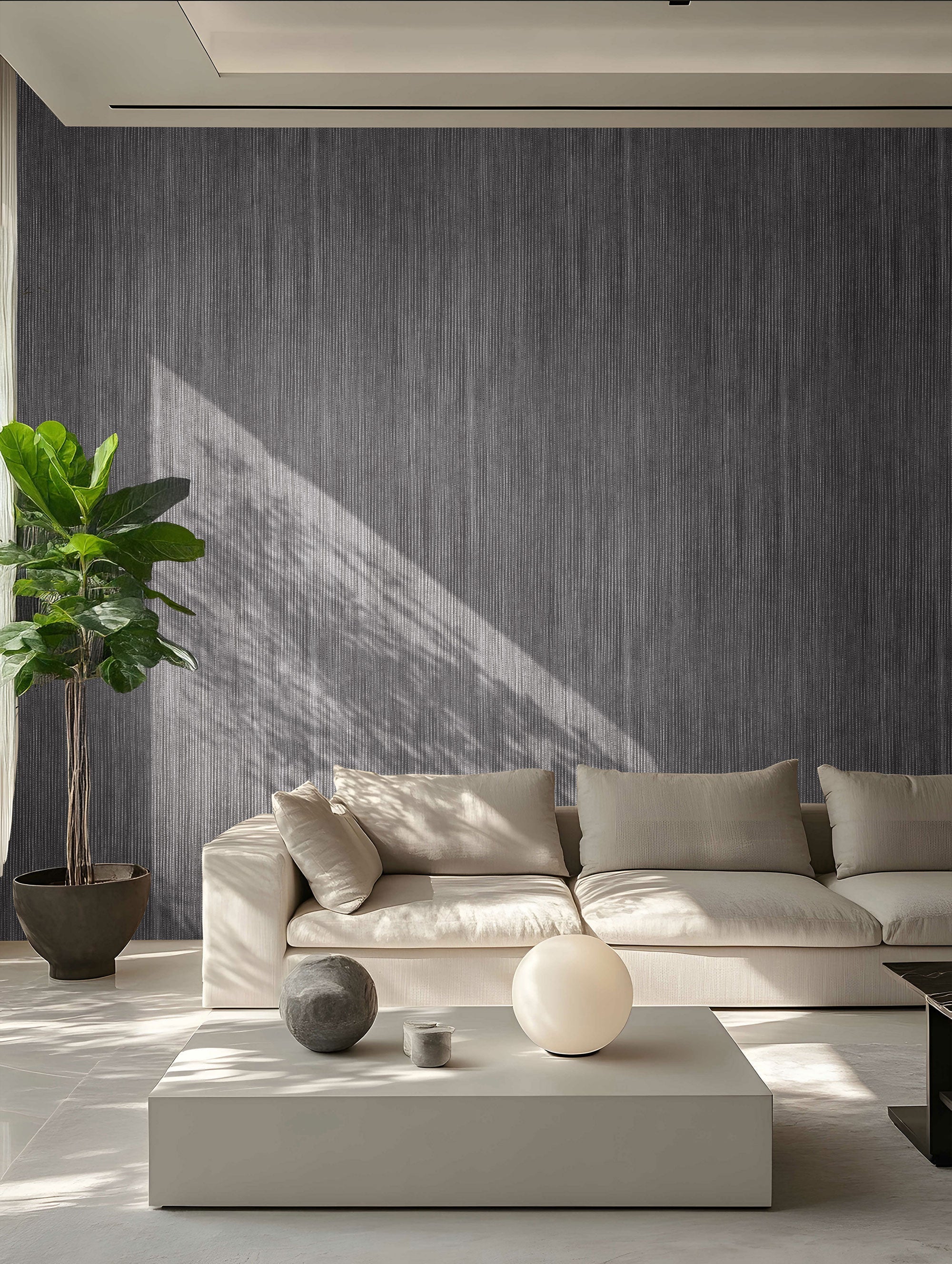 27646 Riva Black Cerra Wallpaper by Galerie - Room