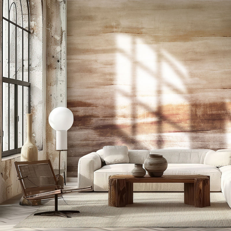 27653 Rokko Red Gold Cerra Mural by Galerie - Room