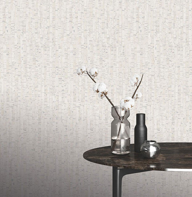 279053 Cork Effect Montado White Wallpaper by Rasch