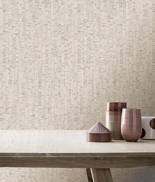 279060 Cork Effect Montado Beige Wallpaper by Rasch