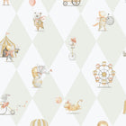 Cirque Beige/Grey Bambino Wallpaper by Galerie