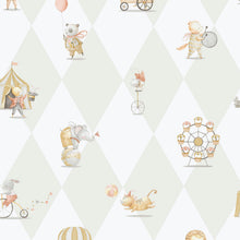 Cirque Beige/Grey Bambino Wallpaper by Galerie