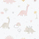 Dino Pink Bambino Wallpaper by Galerie