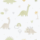 Dino Green Bambino Wallpaper by Galerie