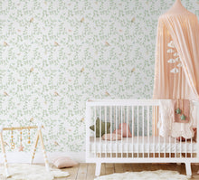 Birdy Green Bambino Wallpaper by Galerie